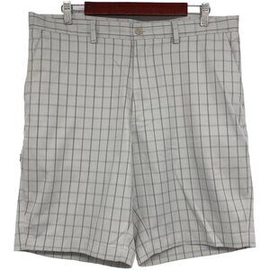 Haggar Men's White Checkered 9" Inseam Golf Shorts size 36